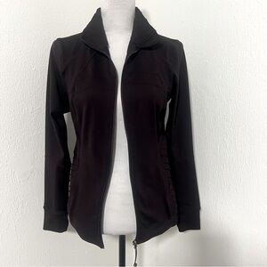 Tangerine Women’s Small Plum Purple Full-Zip Athletic Running Jacket Thumb Holes